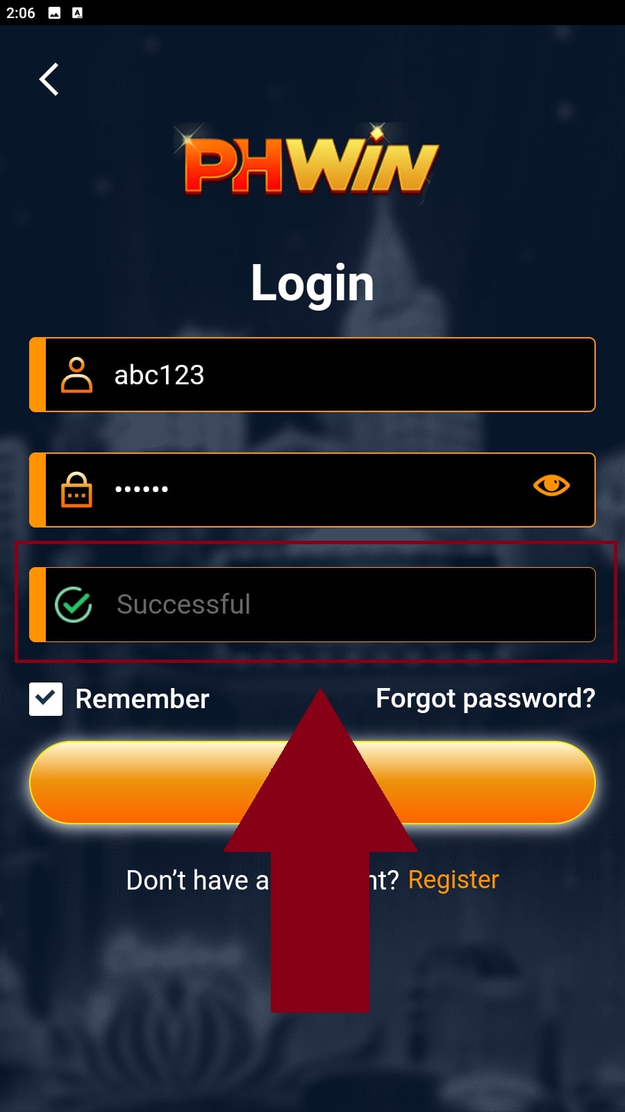 Verify your information